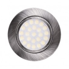 Σποτ Επίπλου Στρογγυλό Χωνευτό LED 4W 230V 330lm 60° 4000K Σατινέ σε Λευκό Φως Ημέρας 21-41066